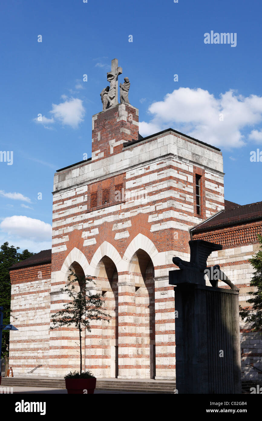 Chiesa di San Johann Baptist, Neu-Ulm, Schwaben, Baviera, Germania, Europa Foto Stock