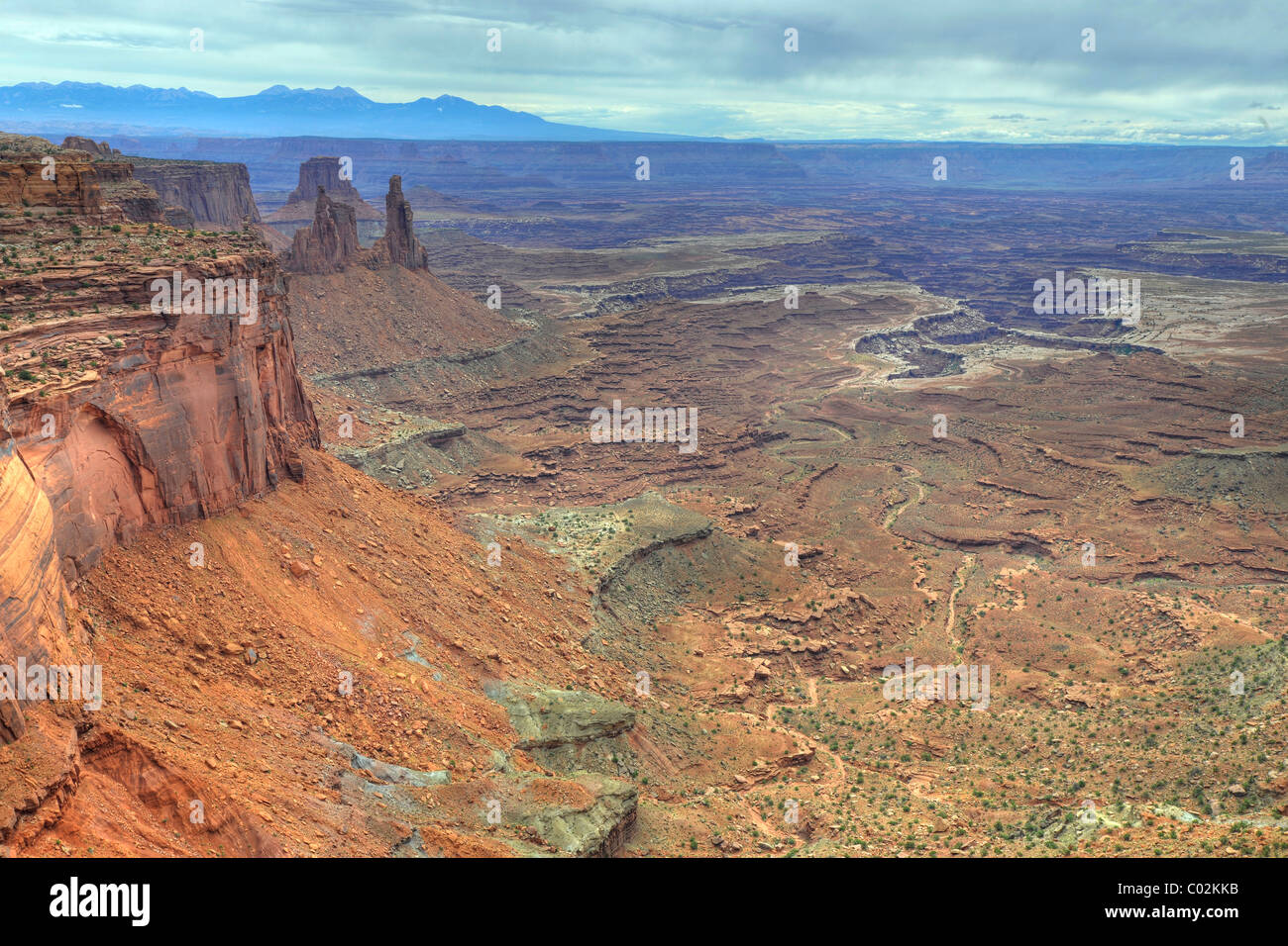 Il Buck Canyon, Island in the Sky, il Parco Nazionale di Canyonlands, Moab, Utah, Stati Uniti d'America, America Foto Stock