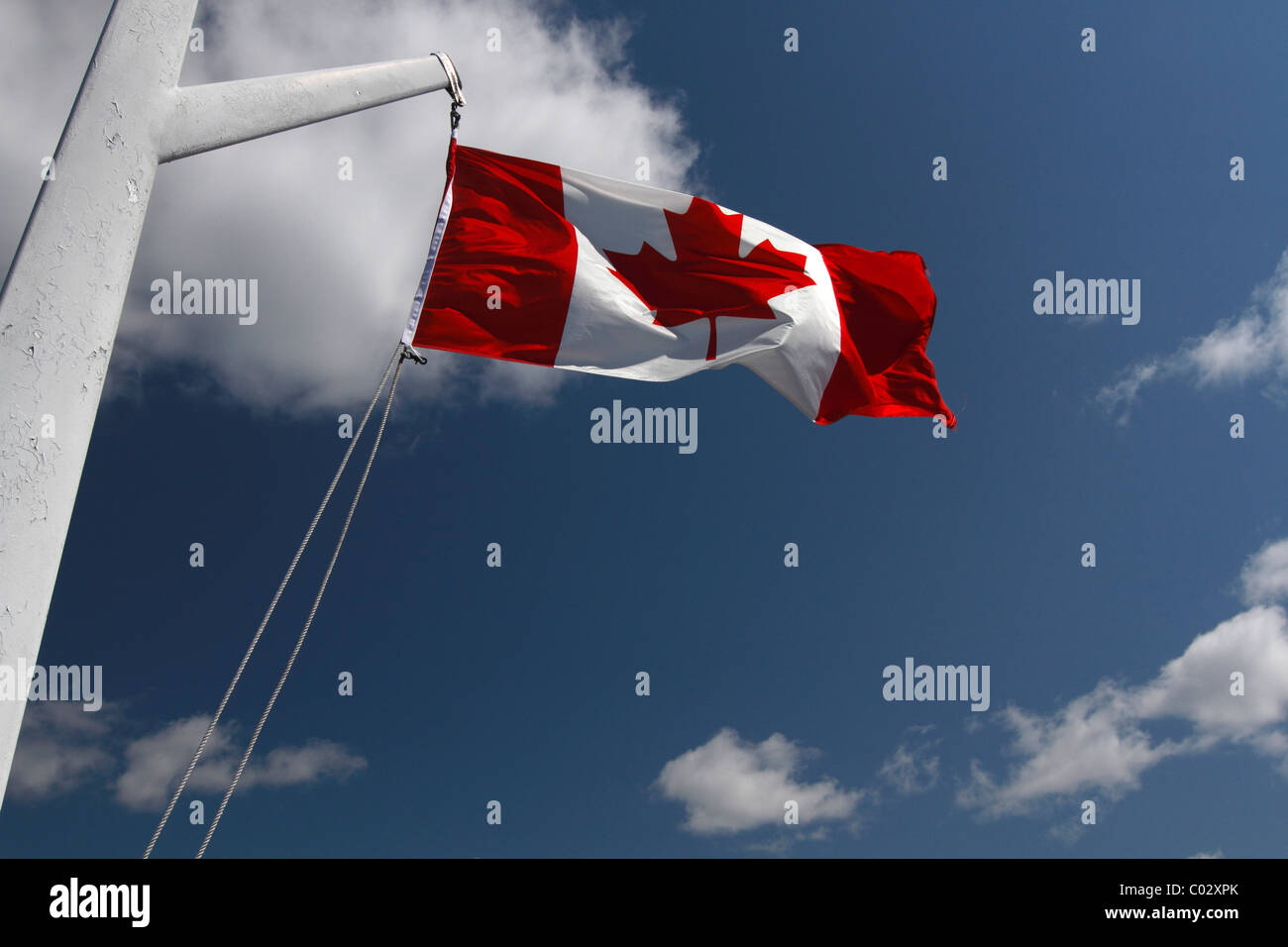 Bandiera canadese Foto Stock