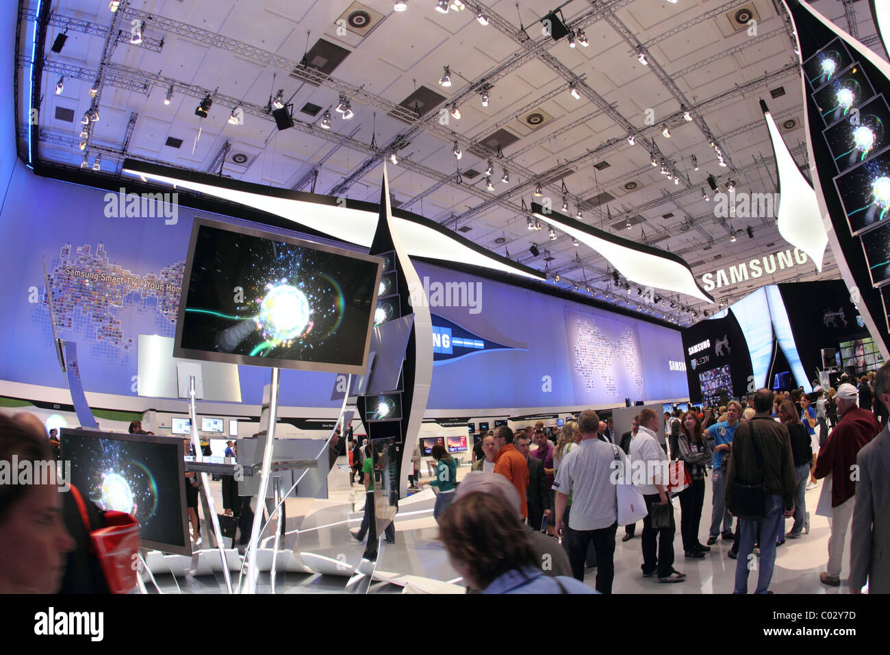 Samsung booth, IFA Berlin 2010, Berlino, Germania, Europa Foto Stock