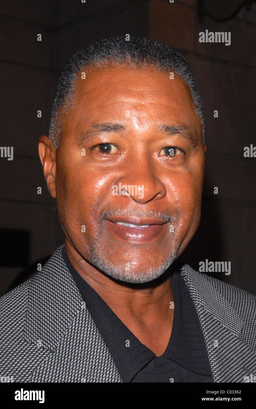 Ozzie Smith al di fuori del suo hotel parlando in Midtown Manhattan richiesto: sì New York City, Stati Uniti d'America - 30.08.07 Foto Stock