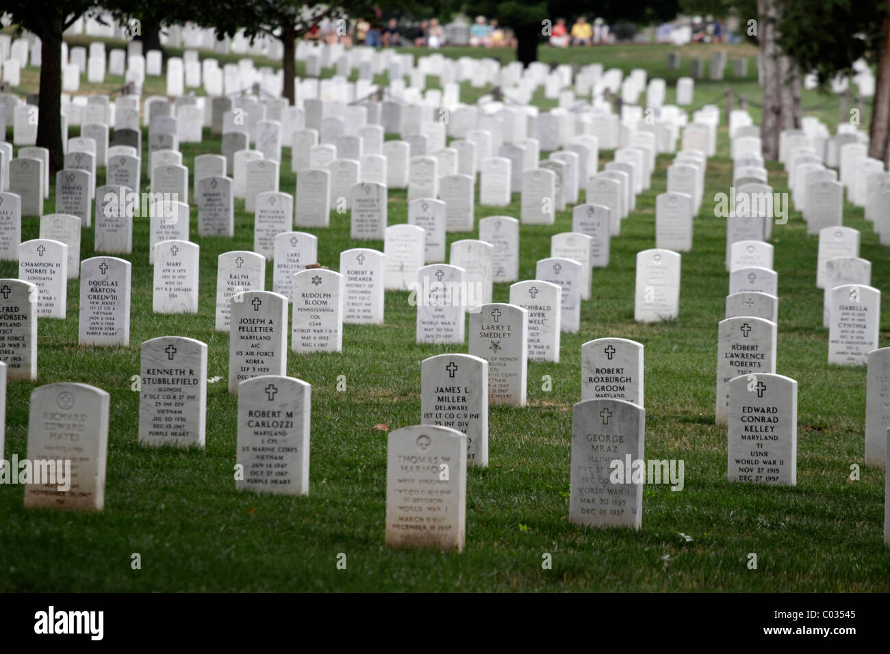 Al Cimitero Nazionale di Arlington, Arlington, Virginia, Stati Uniti d'America, America del Nord Foto Stock