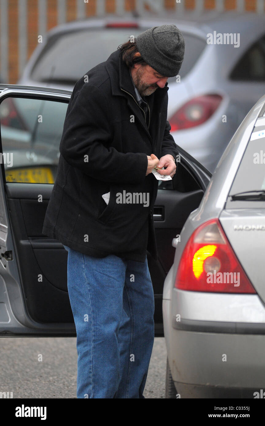 Steve Haliwell uscente di ITV Studios Leeds Foto Stock