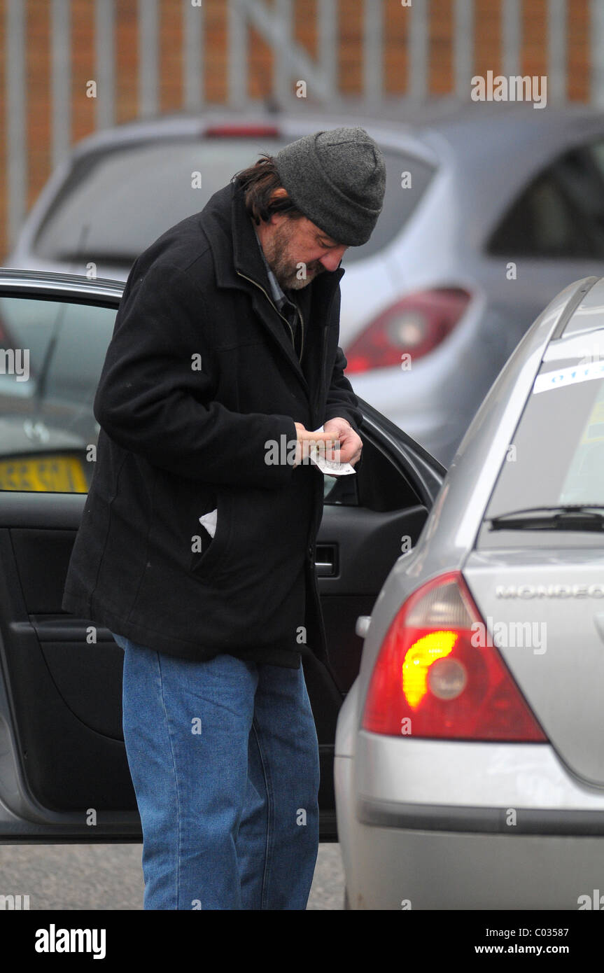 Steve Haliwell uscente di ITV Studios Leeds Foto Stock