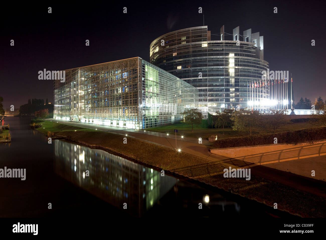 Parlamento europeo, Strasburgo, Alsazia, Francia, Europa Foto Stock