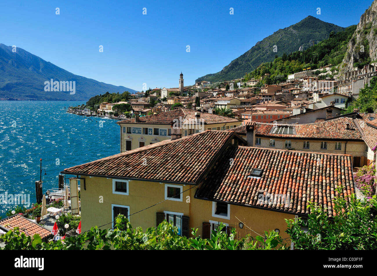 Limone sul Garda Lago di Garda, Lombardia, Italia, Europa Foto Stock