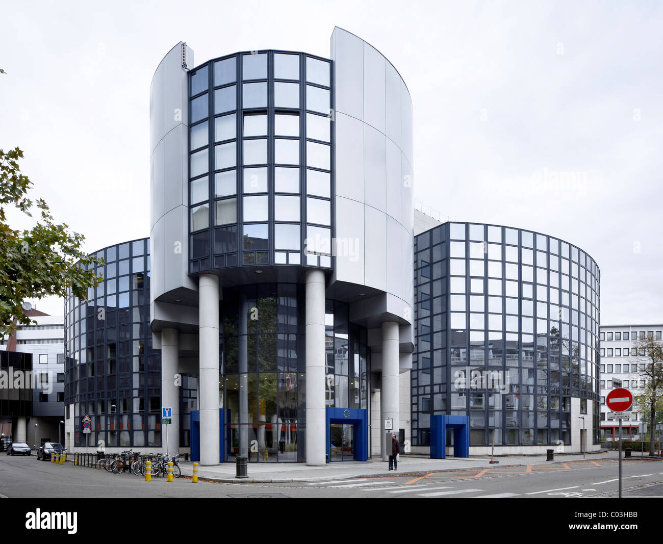 Edificio del Consiglio d'Europa, Strasburgo, Alsazia, Francia, Europa Foto Stock