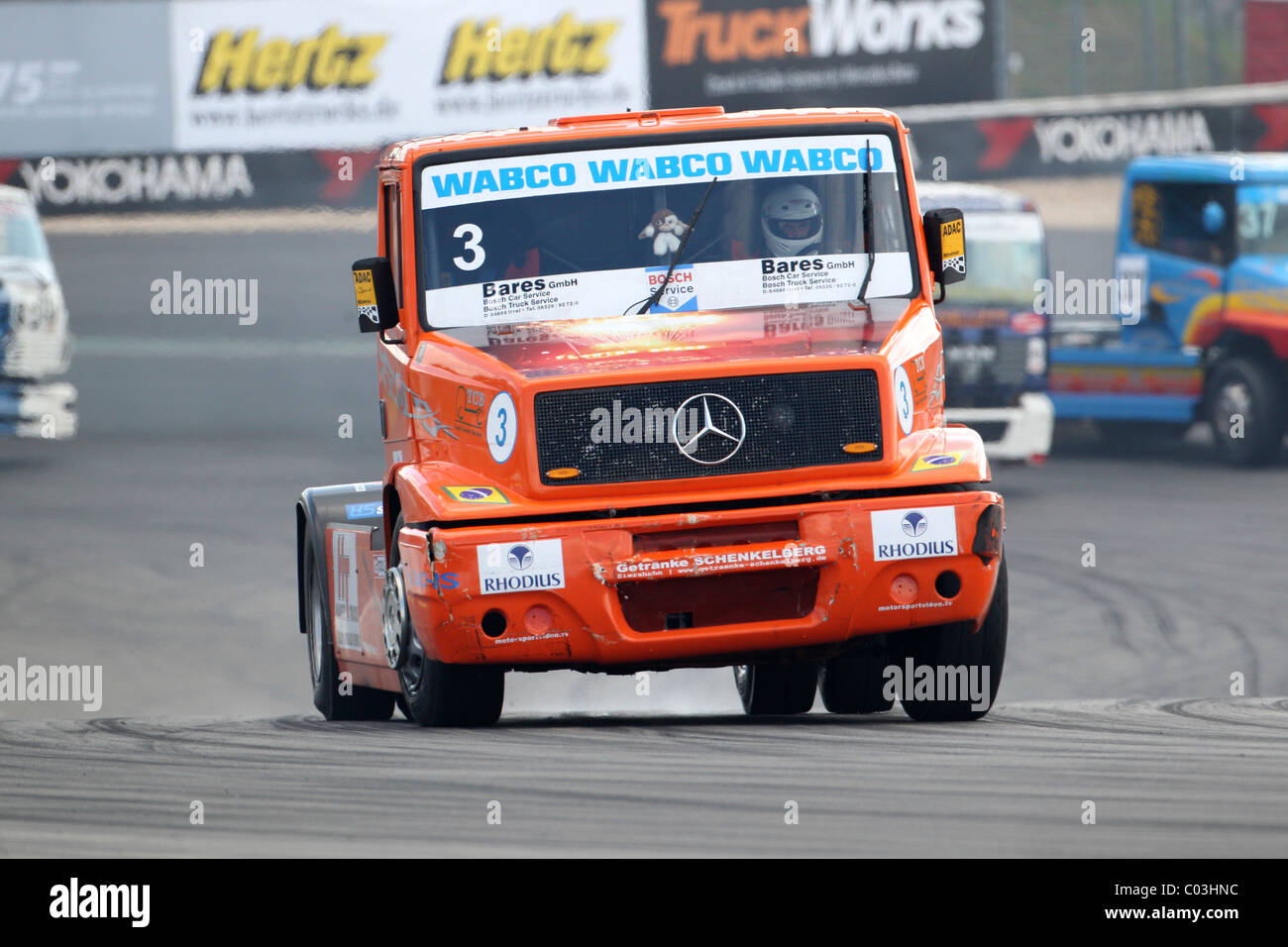 Carrello ADAC Grand Prix Nuerburgring 2010, campionato Mittelrhein-Cup, racing driver Sascha Lenz, Nuerburgring race track Foto Stock