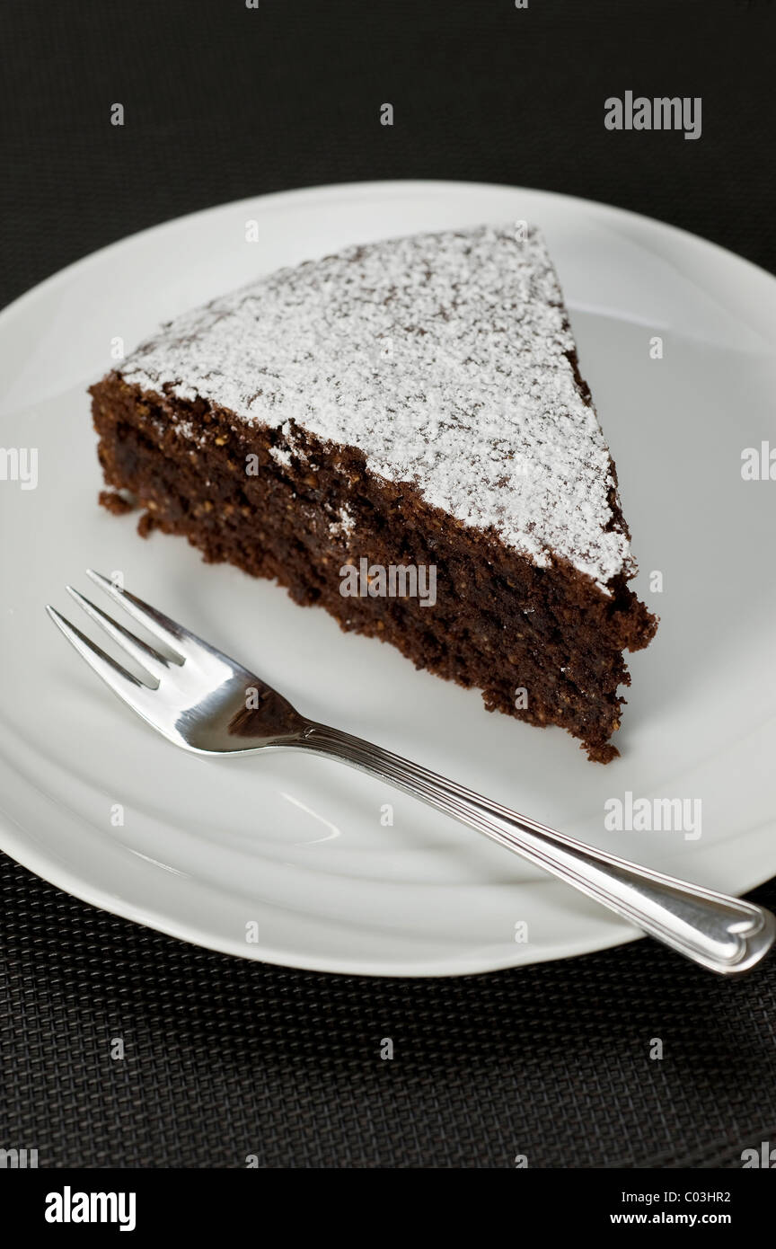 Nocciola e Cioccolato torta, dessert torta Foto Stock