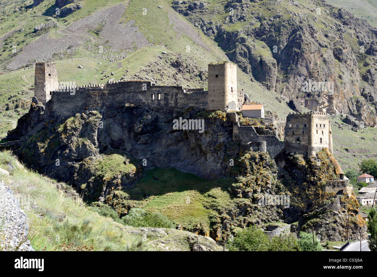 Fortezza di Khertvisi, Georgia, Asia Occidentale Foto Stock