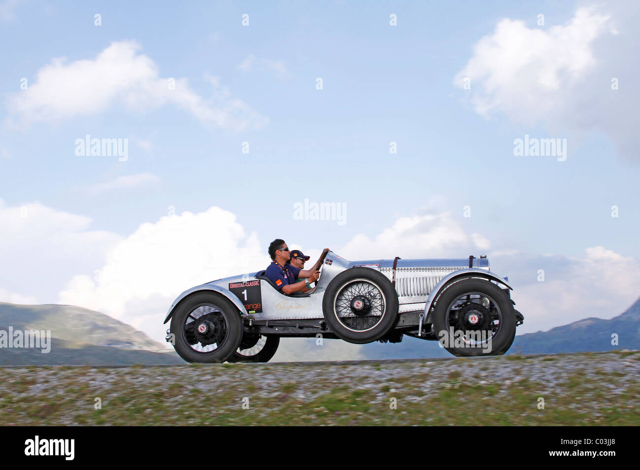 Buick Speedster, costruita nel 1924, Nockalmstrasse, Ennstal Classic Vintage 2010 auto da rally, Groebming, Stiria, Austria, Europa Foto Stock