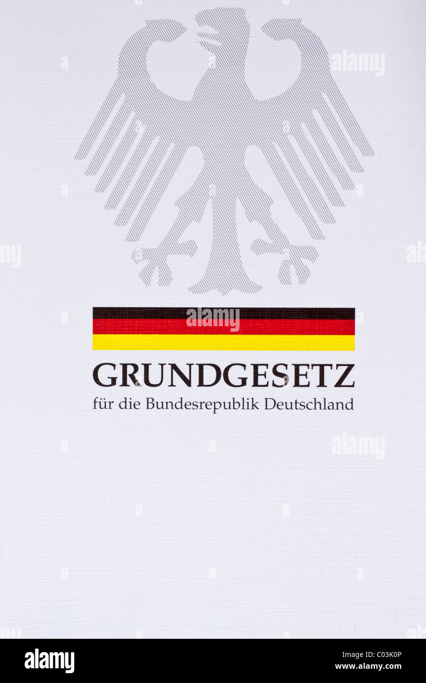 Grundgesetz, legge fondamentale, la costituzione della Repubblica federale di Germania Foto Stock