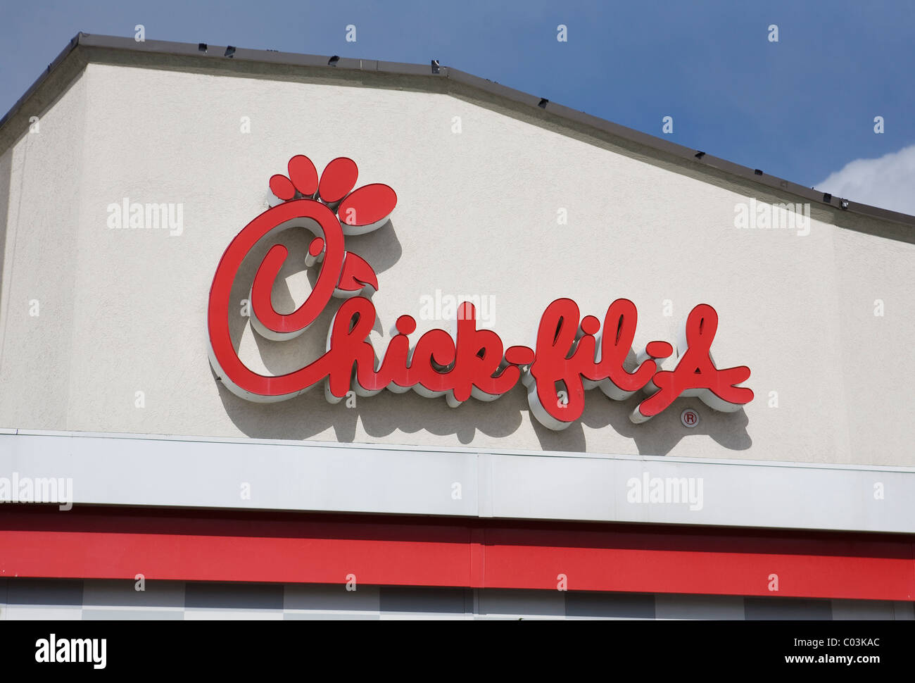 Un Chick-Fil-un ristorante fast food. Foto Stock