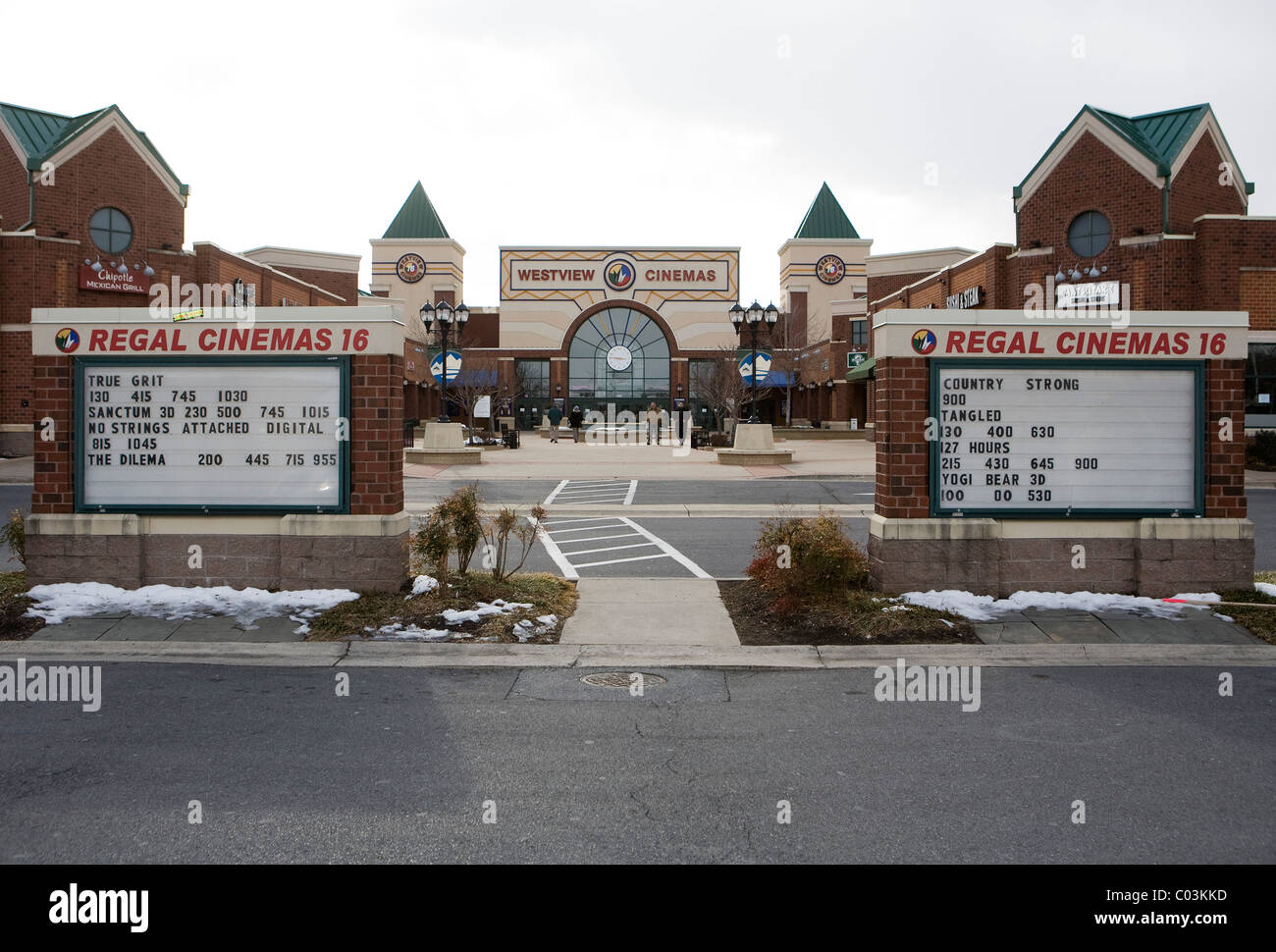 Un Regal Cinemas movie theater. Foto Stock