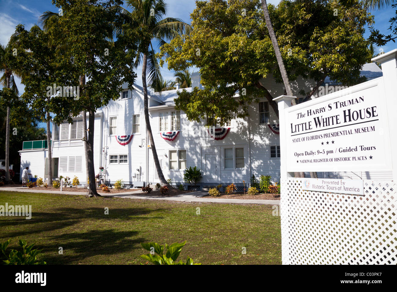L'Harry S Truman Little White House, Key West Florida Foto Stock