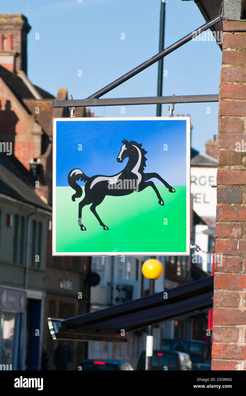 High Street Bank Lloyds TSB Segno Foto Stock