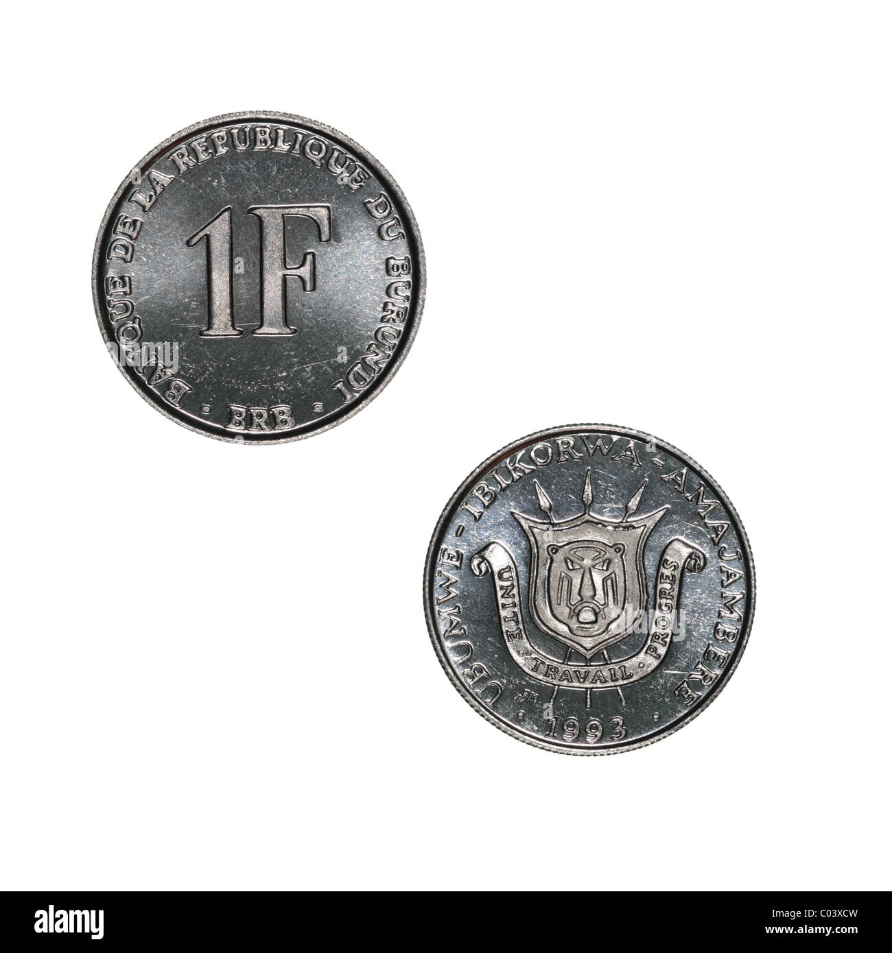 Moneta Burundi Foto Stock