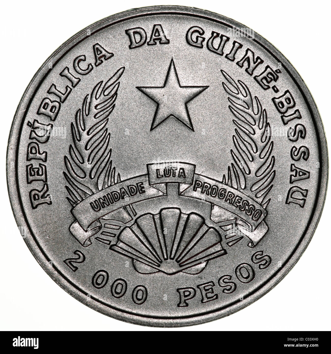 Coin Guinea Bissau Foto Stock