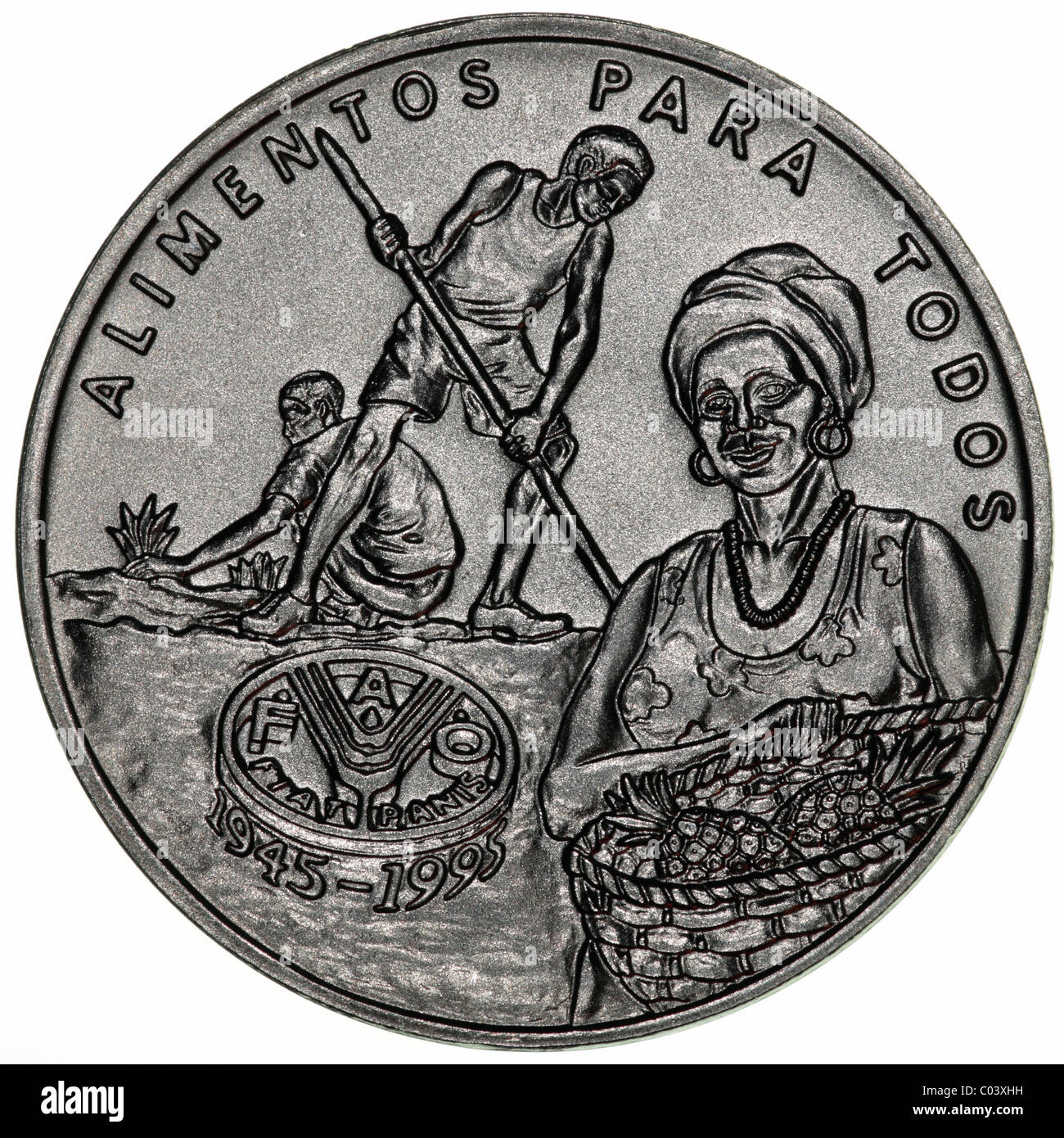 Coin Guinea Bissau Foto Stock