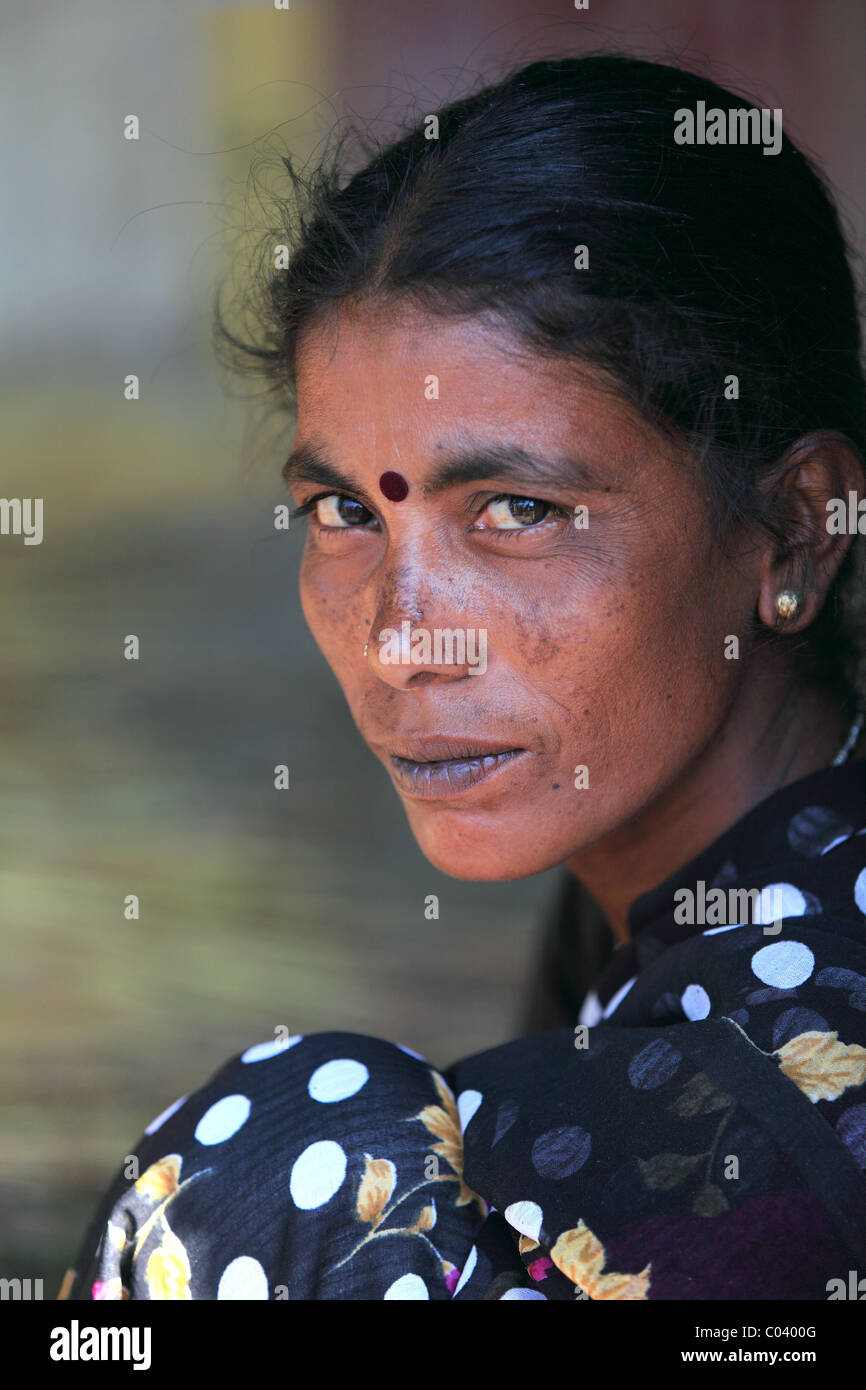 Donna Andhra Pradesh in India del Sud Foto Stock