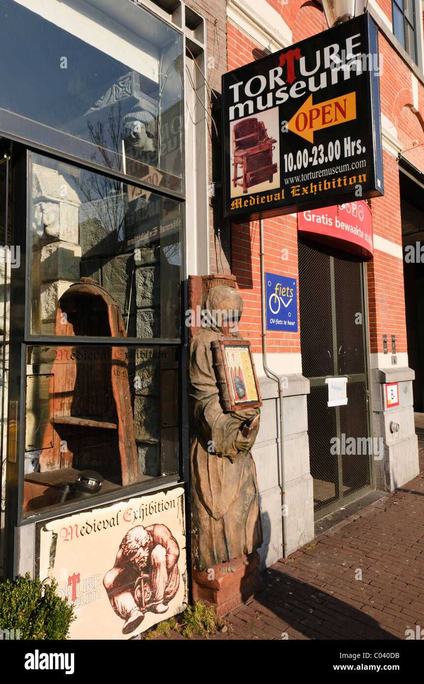 Al di fuori della tortura Museum di Amsterdam Foto Stock