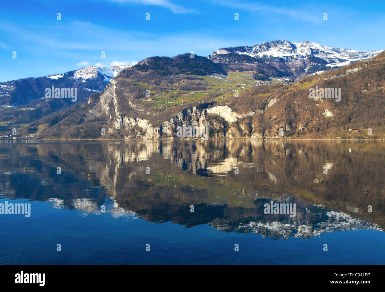 Svizzera - Walensee nr San Gallo. Prese con Canon 7D e Sigma 17-50mm f2.8 lente Foto Stock