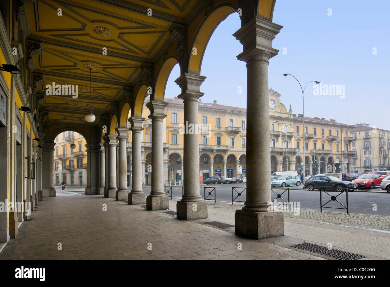 Piazza Garibaldi, Alessandria, Italia Foto stock - Alamy