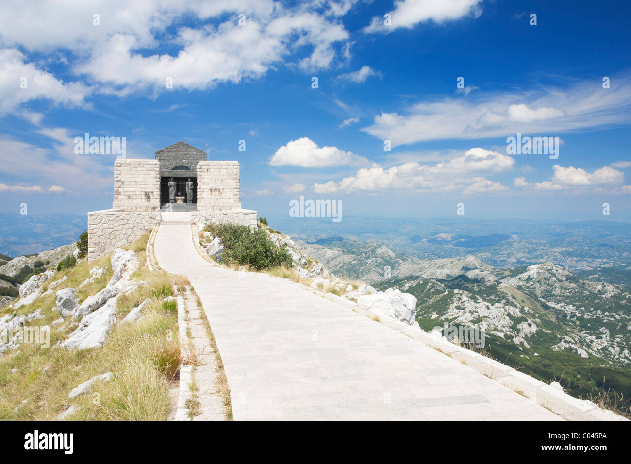 Njego il mausoleo, parco nazionale di Lovcen, Montenegro Foto Stock