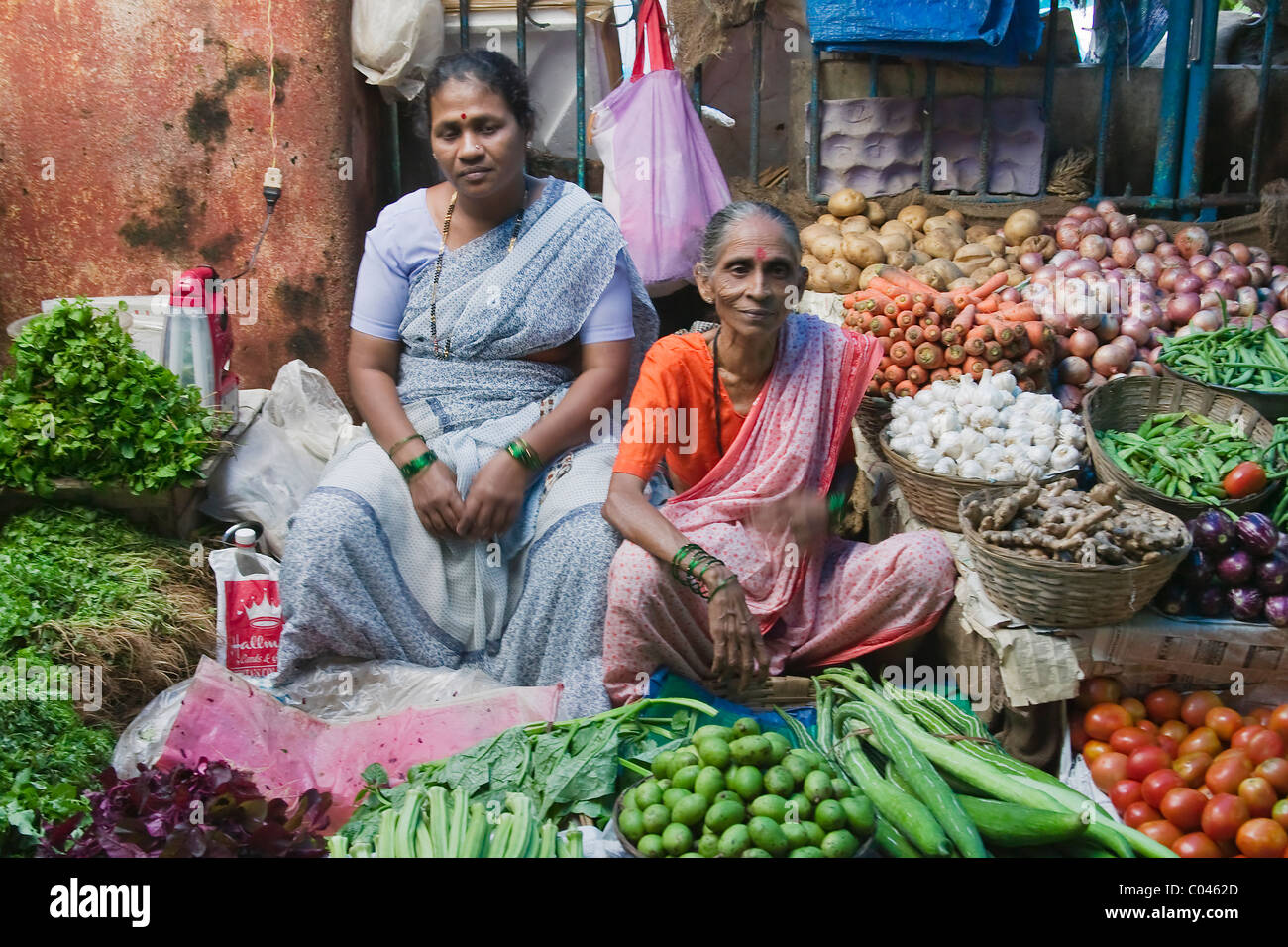 Il mercato locale, Goa, India Foto Stock