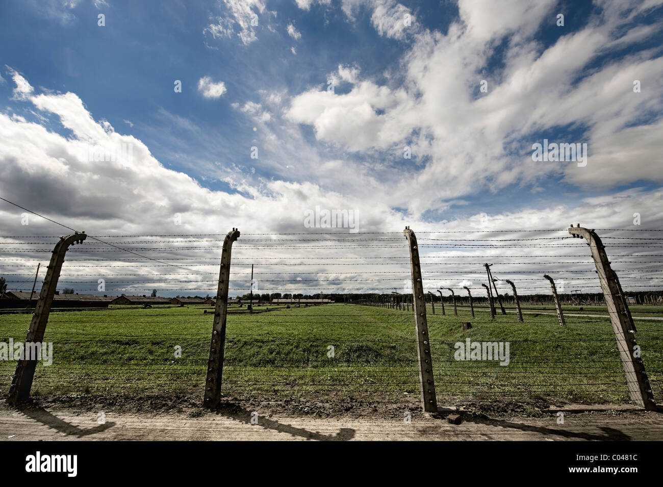 Campo di Concentramento di Auschwitz-Birkenau, Polonia Foto Stock