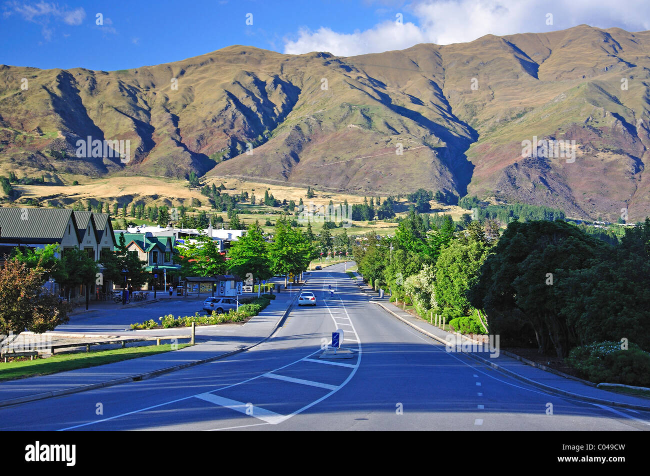 Ardmore Street, il lago Wanaka, Wanaka, Regione di Otago, Isola del Sud, Nuova Zelanda Foto Stock