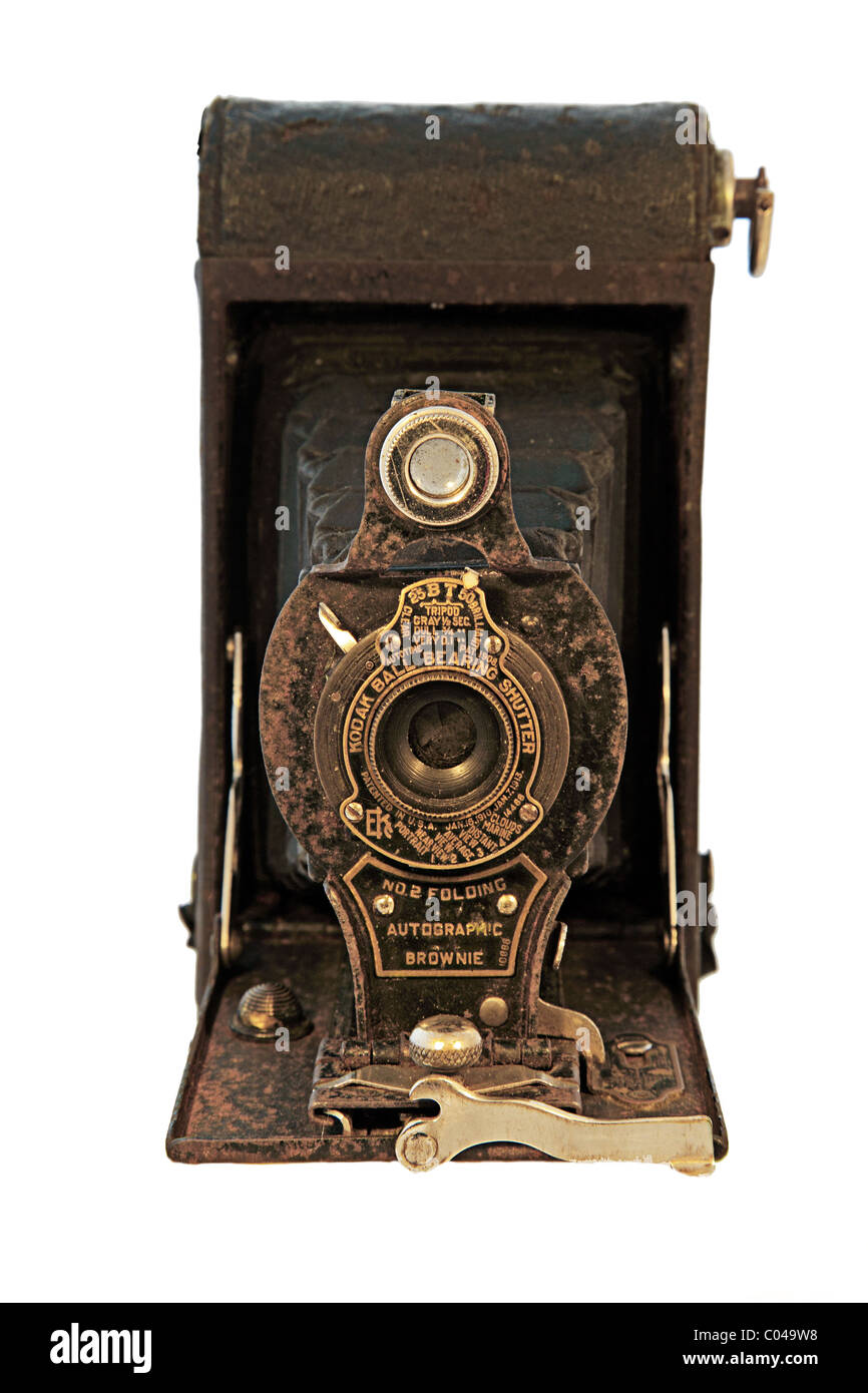 Kodak piegatura autografe Brownie fotocamera a pellicola 1915 Foto Stock