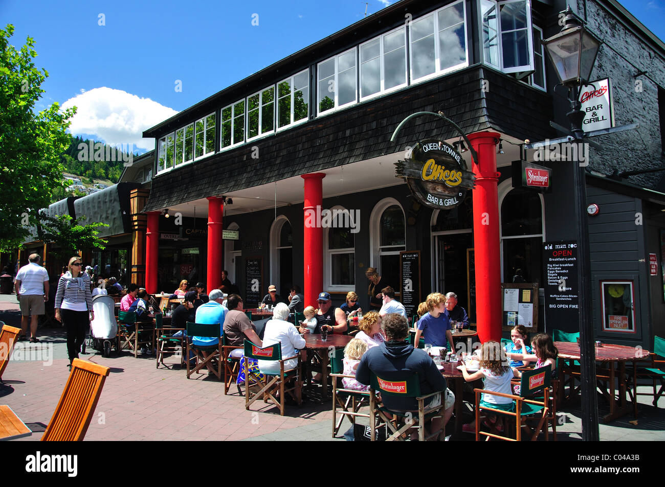 Chico's Restaurant & Bar, Queenstown Mall, Queenstown, Regione di Otago, Isola del Sud, Nuova Zelanda Foto Stock