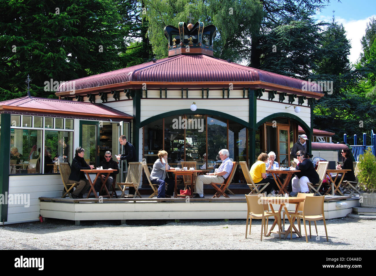 La Bathhouse Ristorante, Marine Parade, Queenstown Bay, Queenstown, Regione di Otago, Isola del Sud, Nuova Zelanda Foto Stock