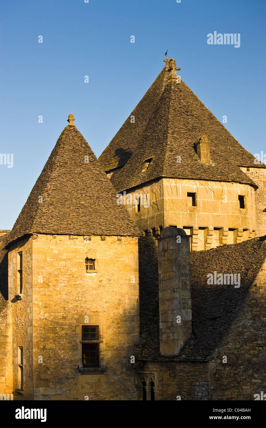 Tradizionale architettura francese in St Genies nella regione Périgord, Francia Foto Stock