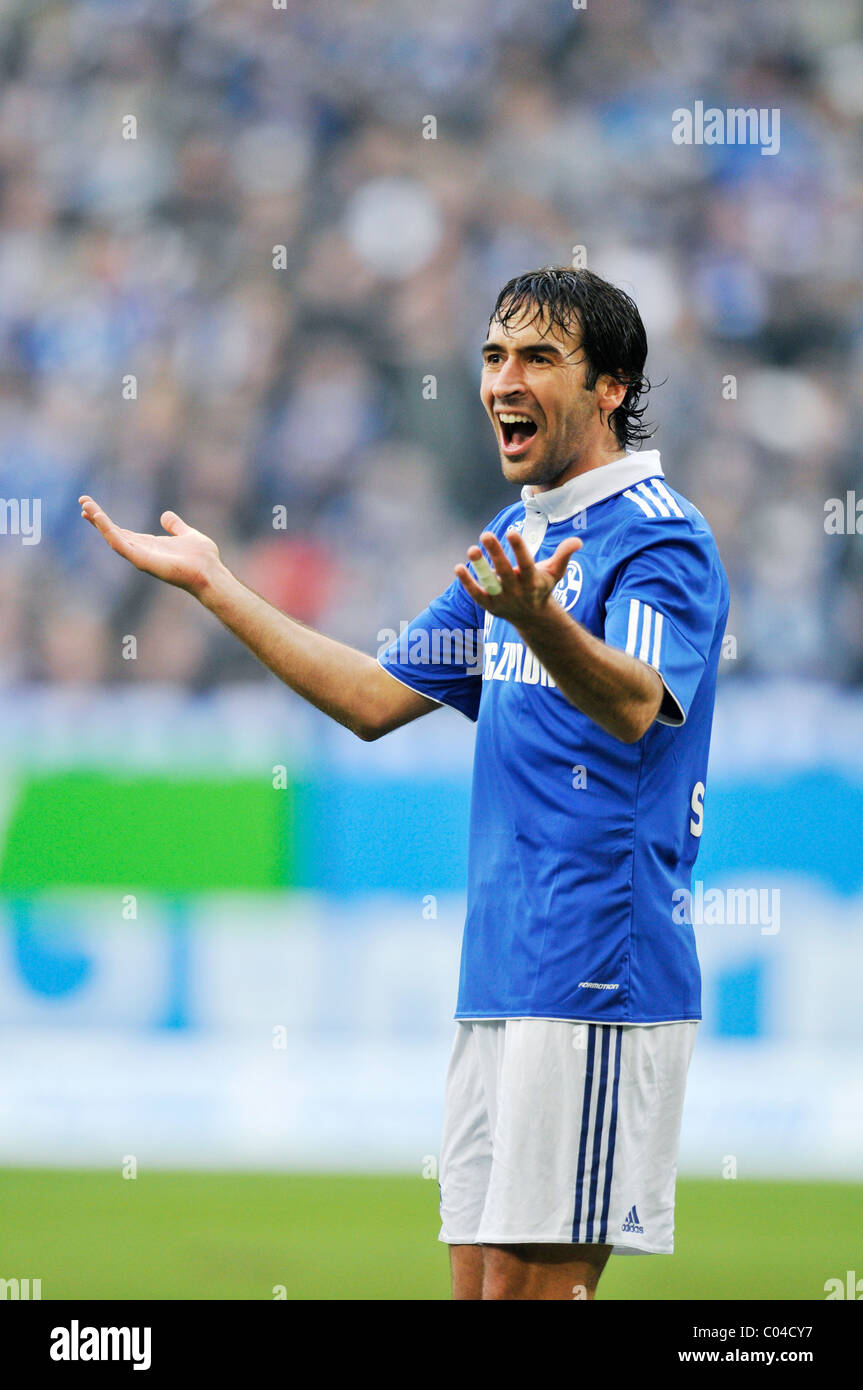 Raul (ESP), FC Schalke 04 il calcio tedesco Bundesliga Foto Stock