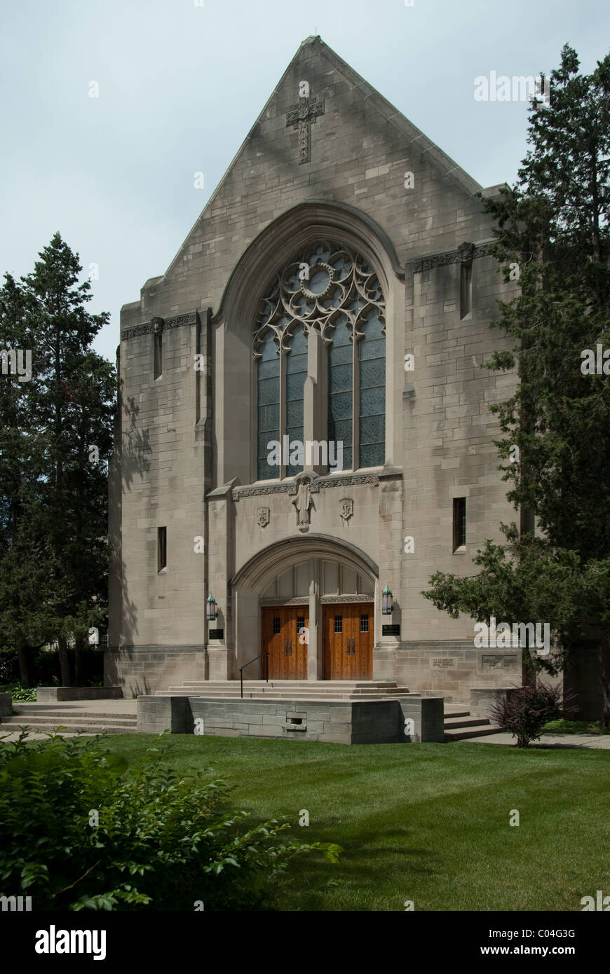 Primo Regno Chiesa Metodista; 120 S stato St. Ann Arbor Michigan STATI UNITI D'AMERICA; (734) 662-4536 Foto Stock