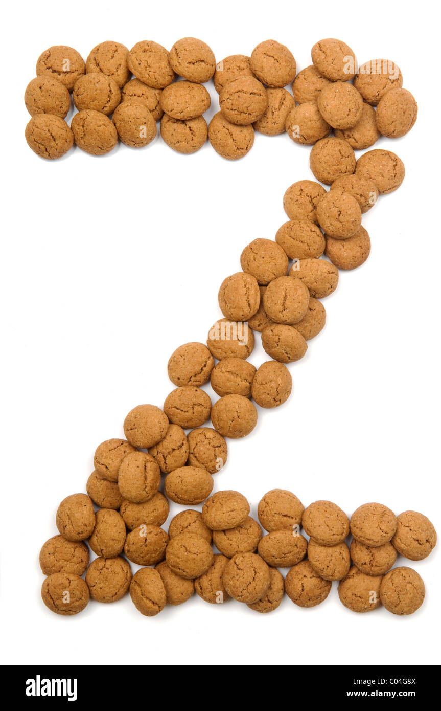 Alfabeto Gingernut Foto Stock