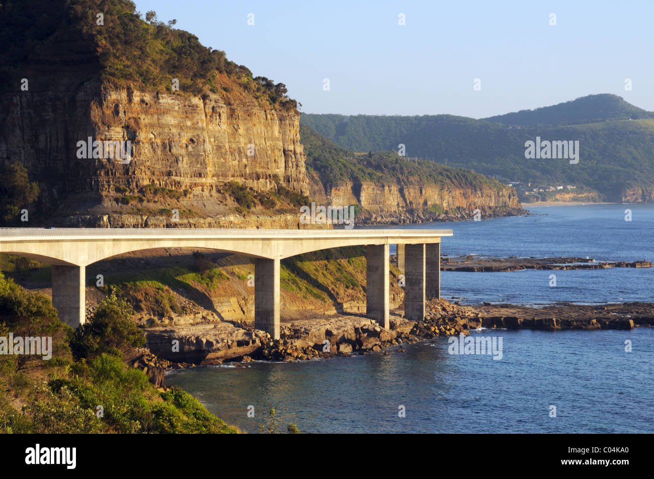 Il Seacliff Bridge nel Nuovo Galles del Sud, Australia Foto Stock