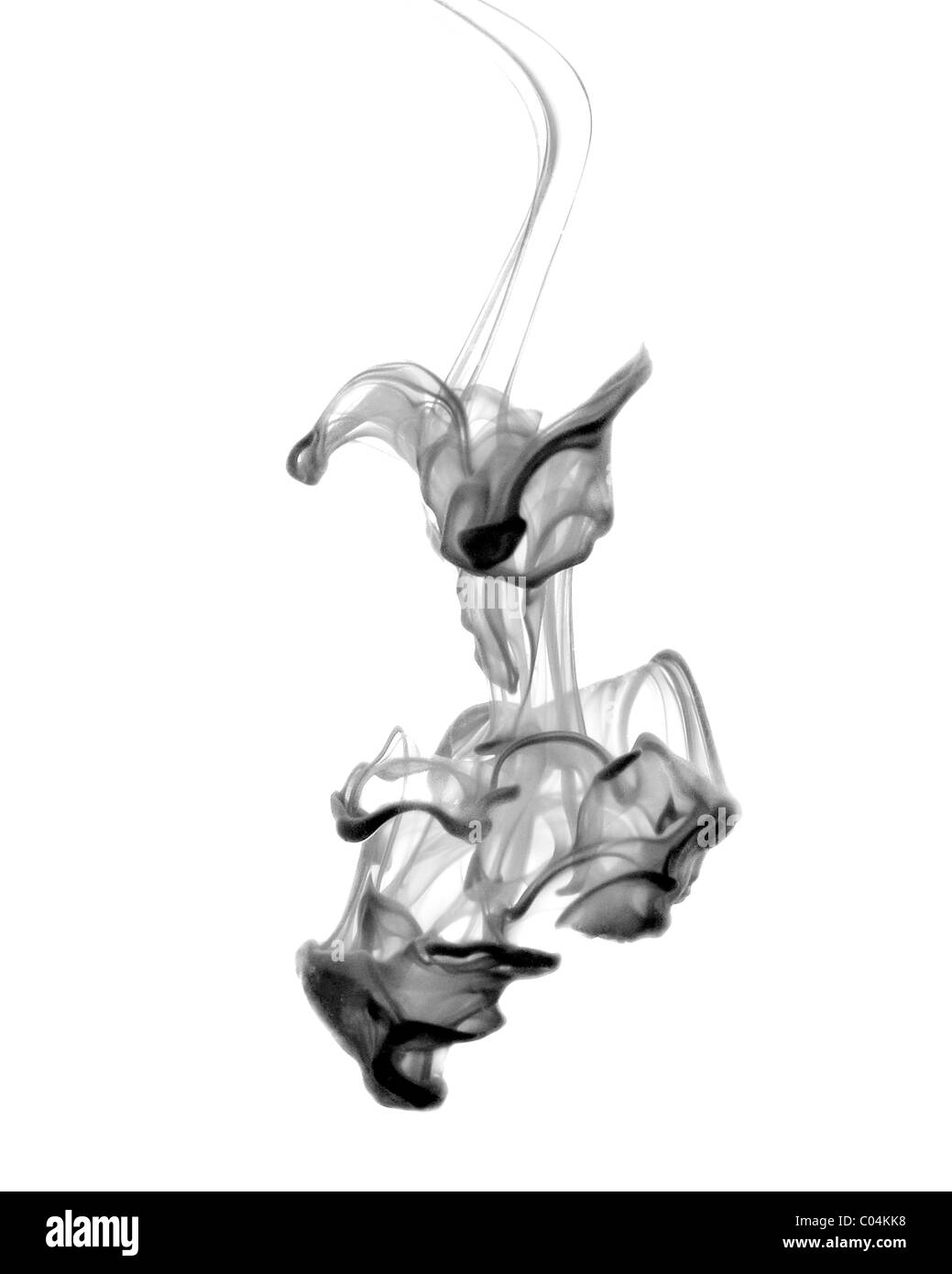 Subacquea di inchiostro in bianco e nero Foto Stock