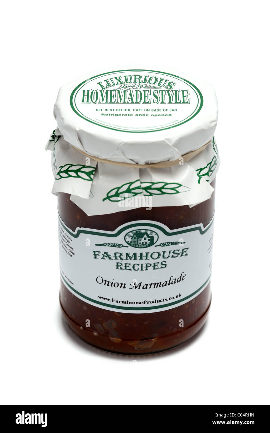 Agriturismo biologico ricette marmellata di cipolla Foto Stock