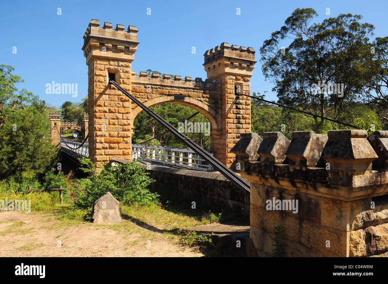 Hampden bridge, Kangaroo Valley, NSW, Australia Foto Stock