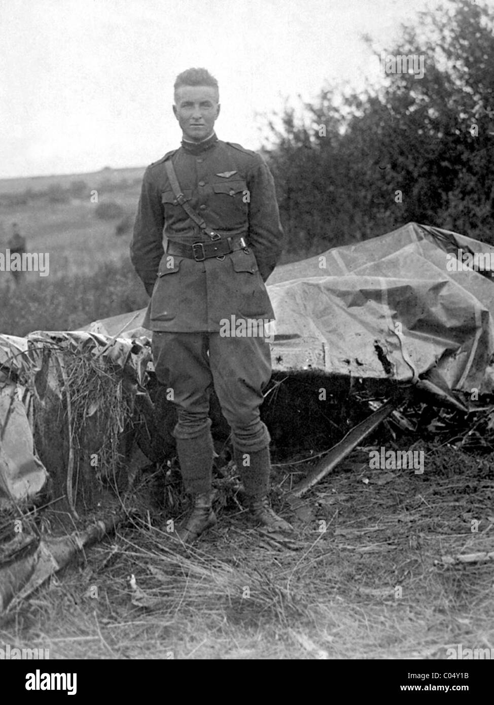 Lt. Frank Luca era un American fighter ace nella I guerra mondiale Foto Stock