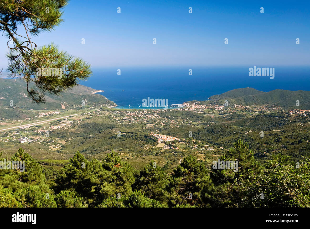 Marina di Campo, Isola d'Elba, Isola d'Elba, Toscana, Italia Foto Stock