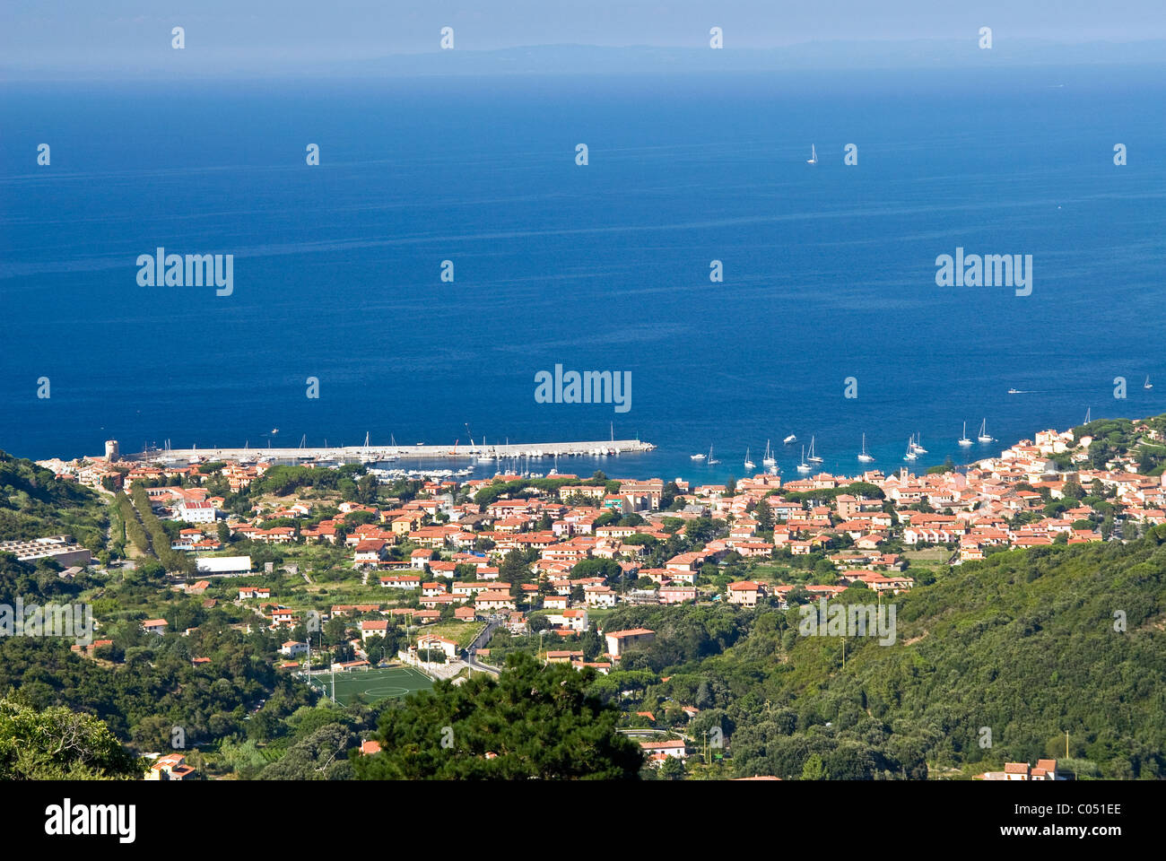 Marciana Marina, Isola d'Elba, Isola d'Elba, Toscana, Italia Foto Stock
