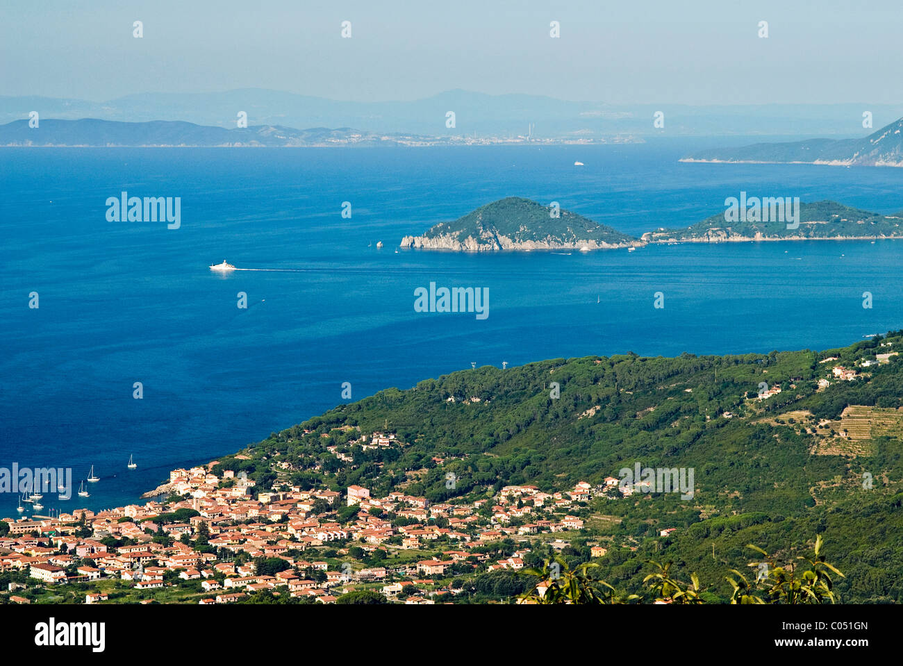 Marciana Marina, Isola d'Elba, Isola d'Elba, Toscana, Italia Foto Stock