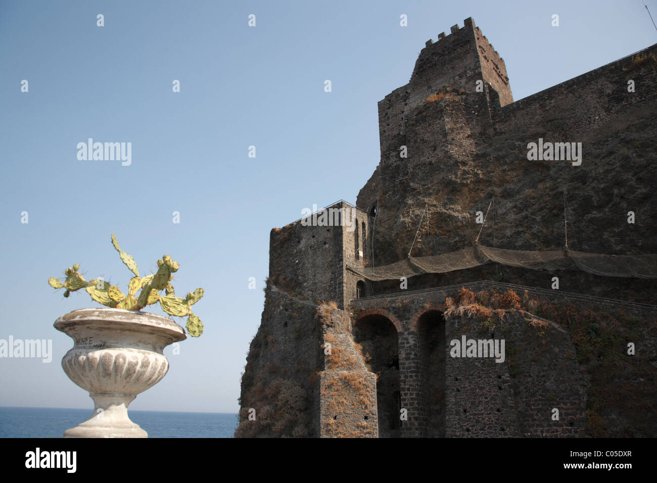 Del castello di Aci Castello, Catania, Sicilia, Italia, Europa Foto Stock
