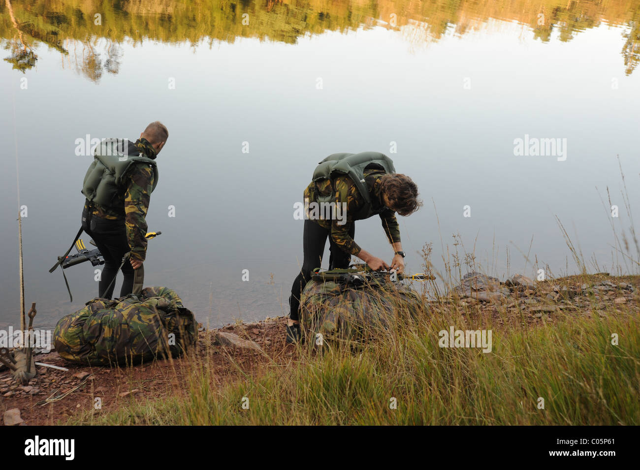 Esercizio CAMBRIAN PATROL è il principale evento di pattuglia dell'esercito britannico che è tenuto in Galles e ospitato da 160 (W) Brigad Foto Stock