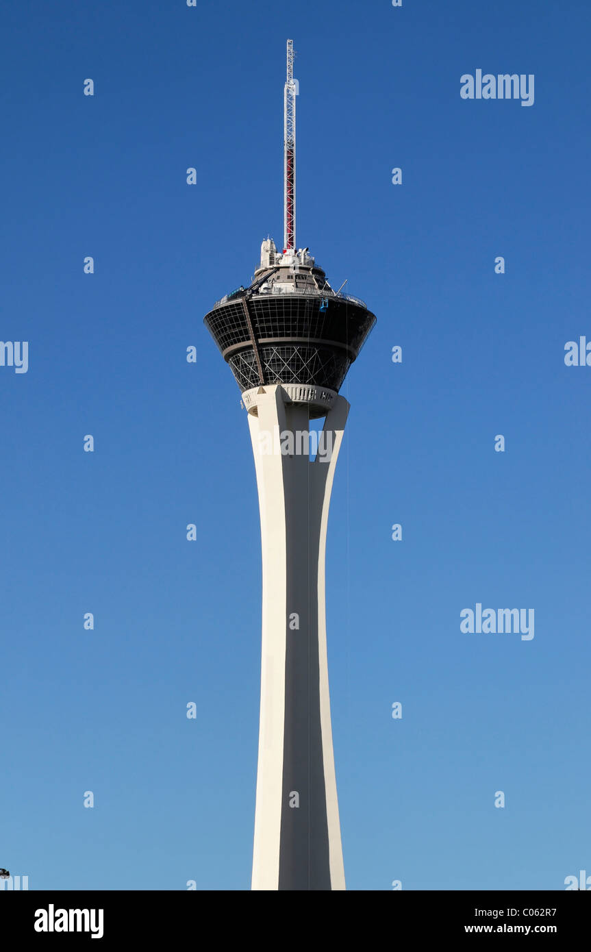 Stratosphere Tower, torre di osservazione con un casinò, hotel Las Vegas, Nevada, Stati Uniti d'America, America del Nord Foto Stock