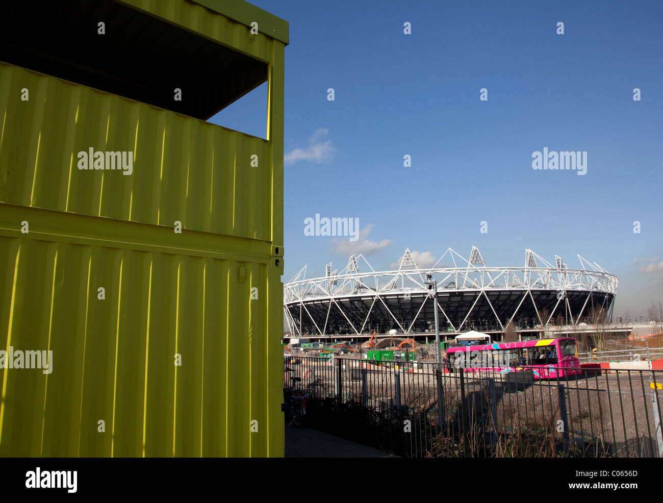 Il tubo di visualizzazione piattaforma di osservazione vicino allo Stadio Olimpico, Londra Foto Stock